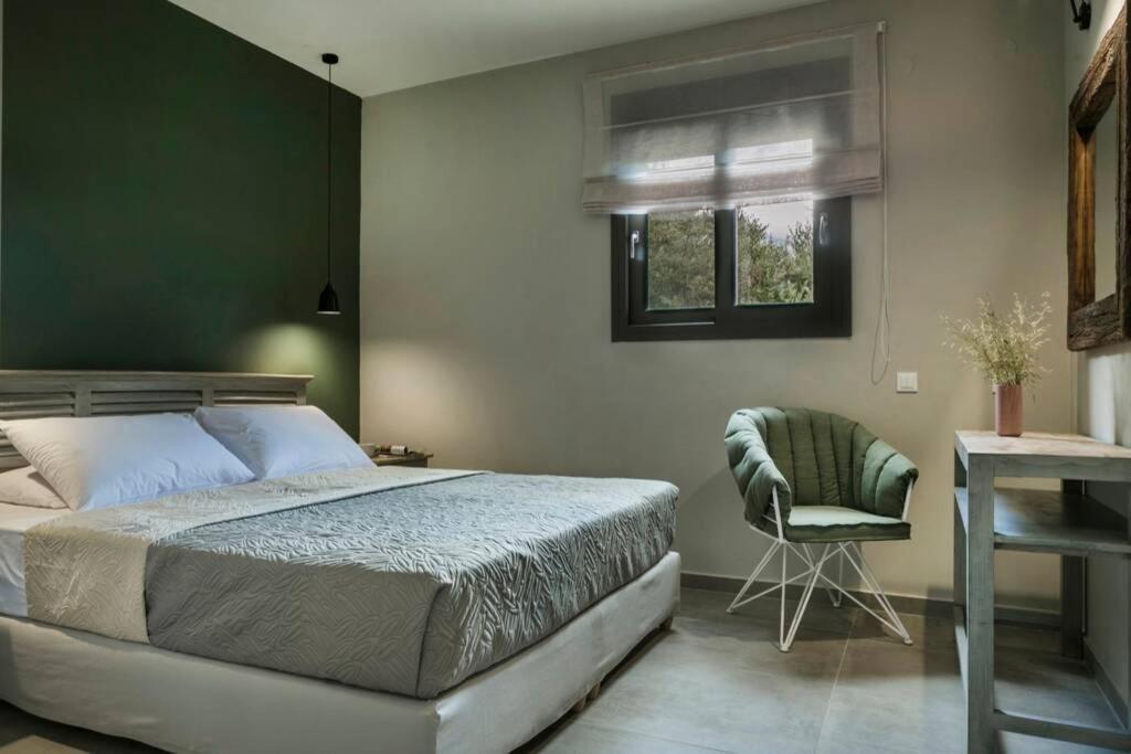 Color Villas-New Villa Green At Trapezaki With Private Pool Mousata Exterior foto
